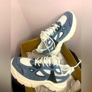 Steve Madden denim sneakers.